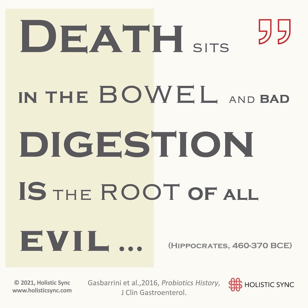 Death sits in the Bowel and Digestion is the root of all evil